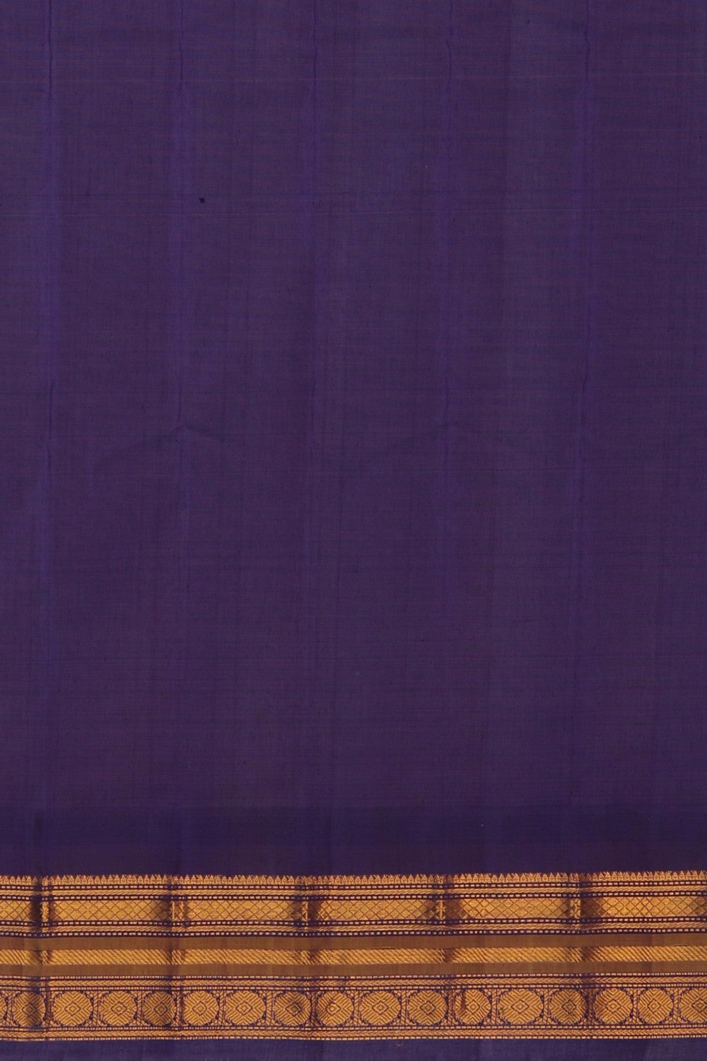 Image of Gadwal Cotton Silk Blue Saree